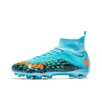 BIANSULONG Soccer Shoes Unisex Low Top Aqua