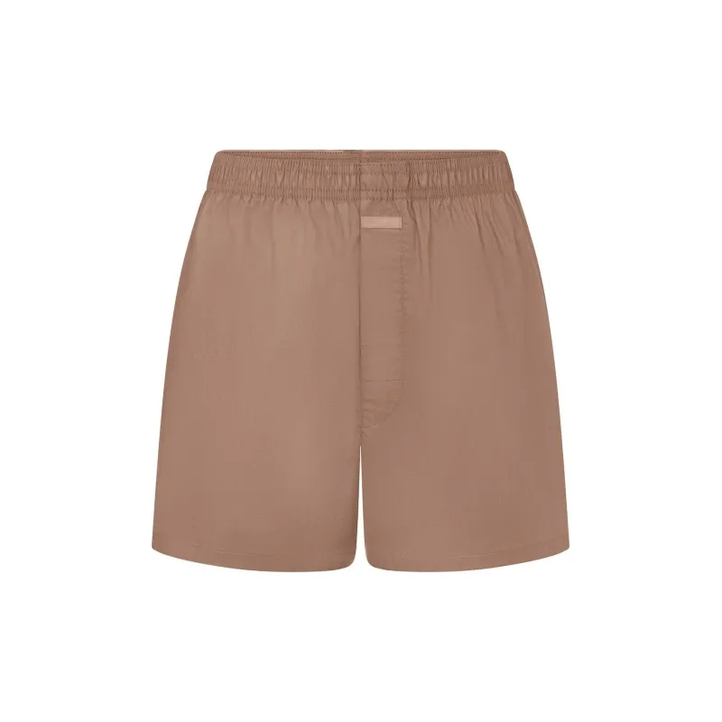 SKIMS FW24 COTTON POPLIN MENS BOXER Boxer Shorts Men's SIENNA/Ochre-0