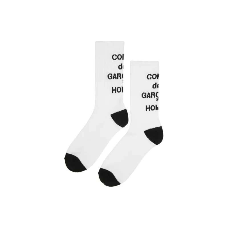 COMME Des GARCONS HOMME PLUS Mid-Calf Socks Unisex White-0