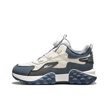 WARRIOR Chunky Sneakers Men High Top Beige/Gray Blue/Beige/Earth Yellow/Black/Light Khaki/Orange