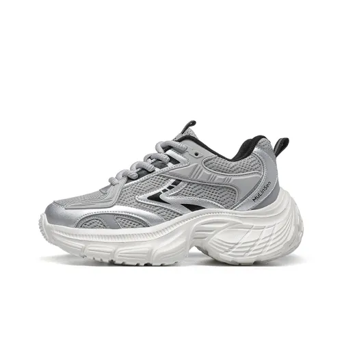 Mulinsen Anti Slip And Wear Resistant Lightweight Low Top Chunky Sneakers Women's