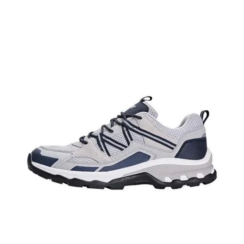 PONY Anti-Slip Wear-Resistant Low-Top Casual Shoes Unisex Light Gray
