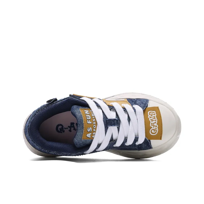 Q AND Cushioning Coverage Height Increasing Abrasion Resistant Low Top Skateboard Shoes Unisex-17