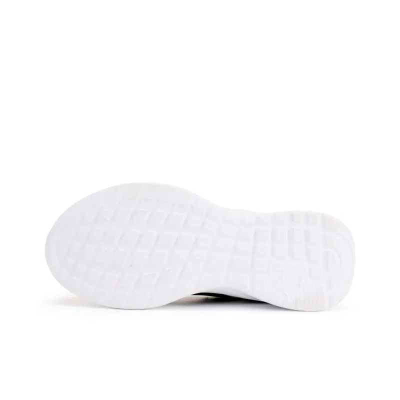 QIAODAN Cushioned Wear-Resistant Water-Resistant Low-Top Casual Running Shoes Women's Black White-5