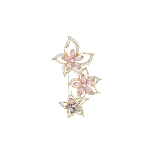 Marco Bizzarri Alloy Korean Trendy Jewelry Fashion Versatile Elegance Anti-Flash Pin Accessories Chest Flower Women's