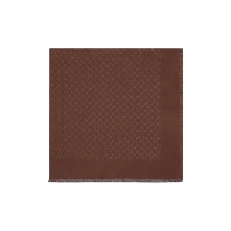 GUCCI Silk, Silk Shawls Women's Brown-0