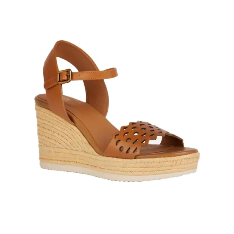 GEOX Ponza One Strap Sandals 8.5cm Women's Brown-1