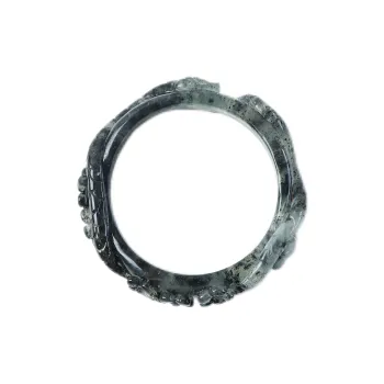 South Asia Natural Serpentine Jade Bangles Unisex