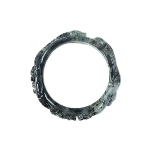 South Asia Natural Serpentine Jade Bangles Unisex