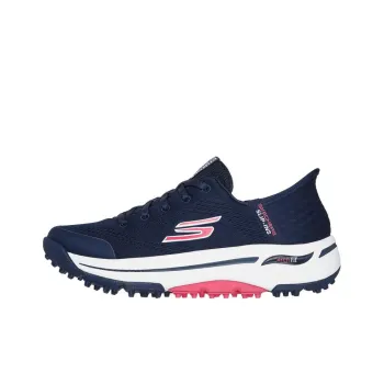 Skechers Go Golf Slip Resistant And Breathable Low Top Golf Shoes Women's Blue Pink