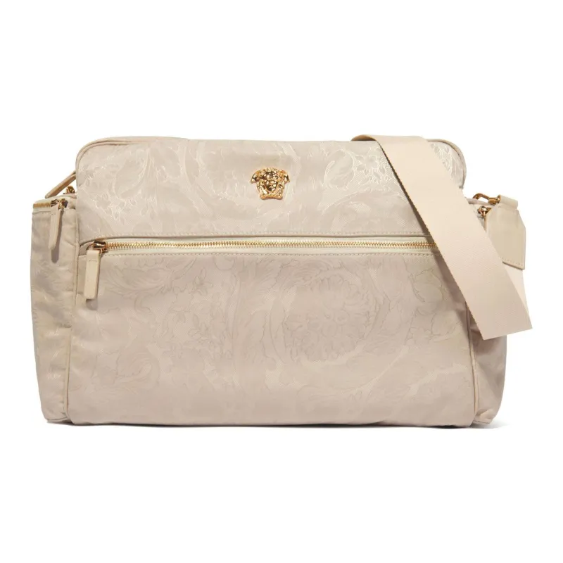 VERSACE Nylon Crossbody Bag, Shoulder Bag Kids' Beige-0