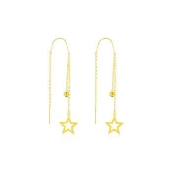 DEMONE 18K Gold Drop Earrings Women's