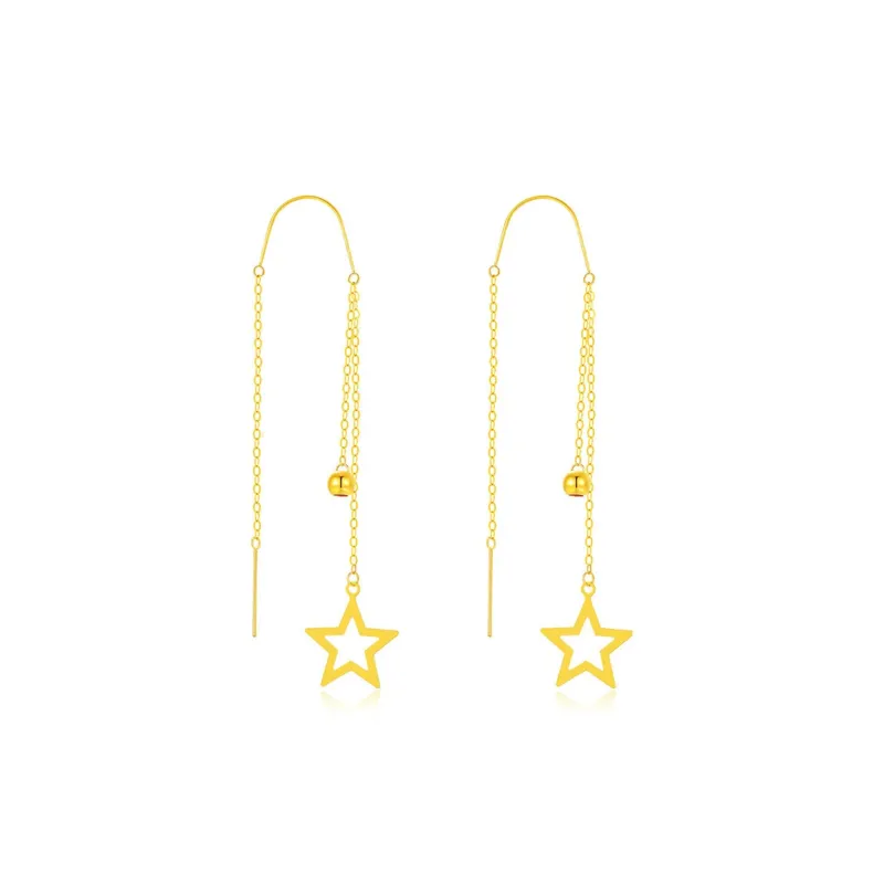 DEMONE 18K Gold Drop Earrings Women's-0