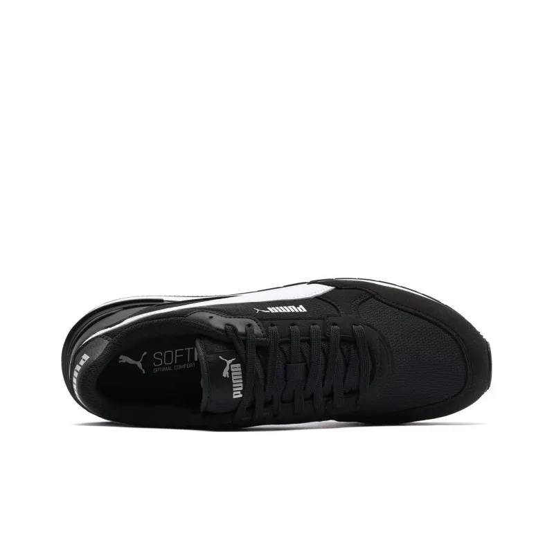 PUMA ST Runner V4 Cushioned Slip Resistant Low Top Casual Shoes Unisex Black White-3