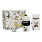 [Crayon Shin-Chan Shopping Bag]Black (Little White Air Cushion Phone Stand+Cup Cleaning Brush)