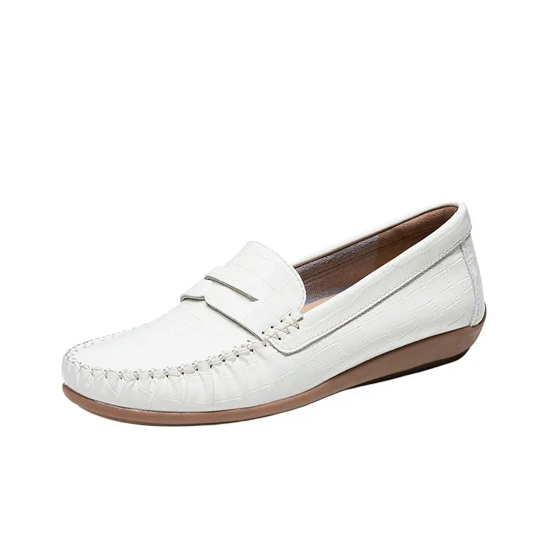 WALKER SHOP Loafers Women's Black/Ecru/Red-8