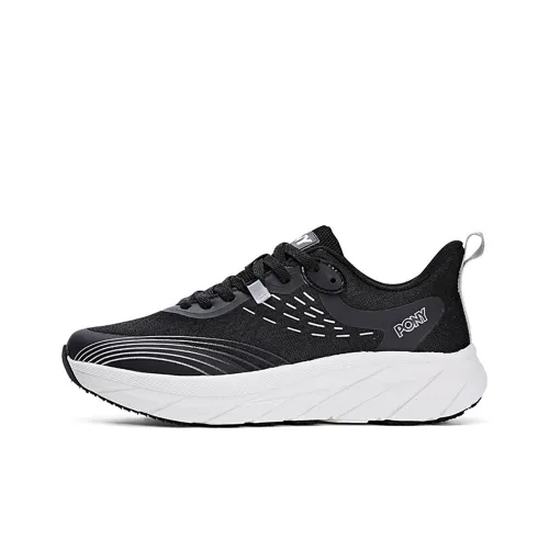 PONY Anti-Slip And Wear-Resistant Lightweight Low-Top Casual Shoes Unisex Black
