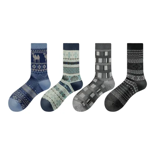 ZEROIN Mid Calf Socks Men's 4 Pack