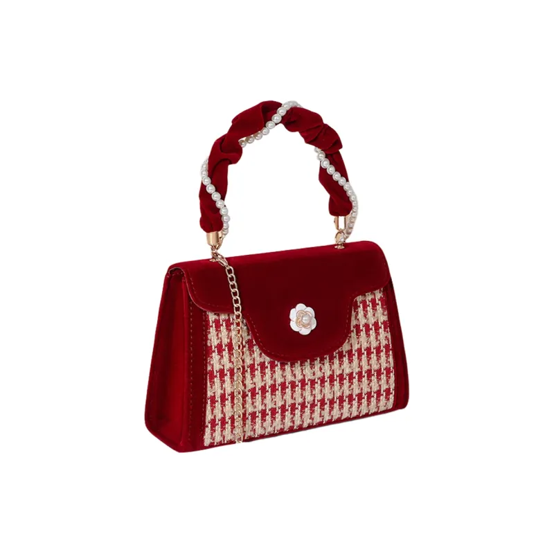COMELY Fabric One Shoulder Handbags Regular Women's Burgundy-4