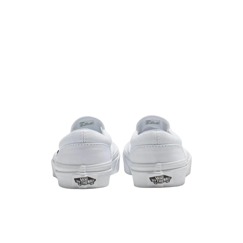 Vans Slip on Anti Slip Wear Resistant Low Top Kids' Skateboarding Shoes White Kids'-2
