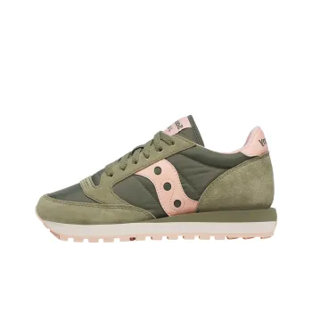 Saucony Jazz Original Anti Slip Wear Resistant Low Top Casual Shoes Women's Green