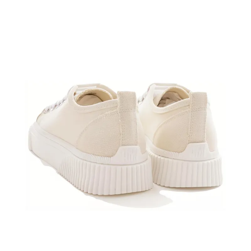 AMIPARIS Low Top Fashion Canvas Shoes Men's Ecru-2