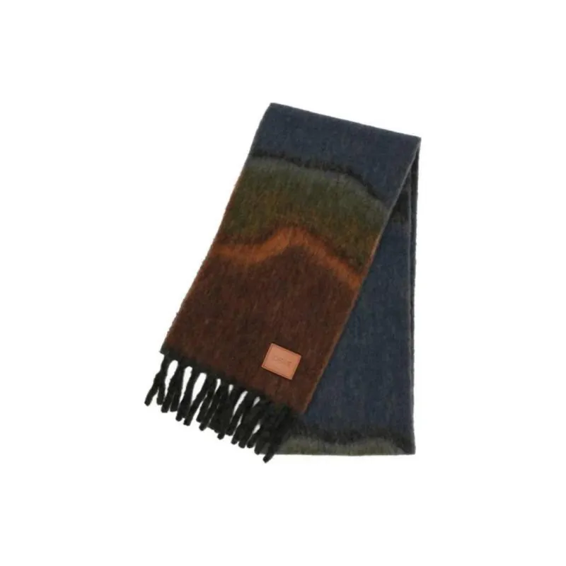 LOEWE Marble Patterned Tone Jacquard Scarf-0