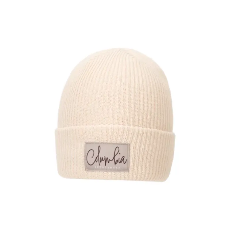 Columbia Polyester Beanies Unisex Beige-3