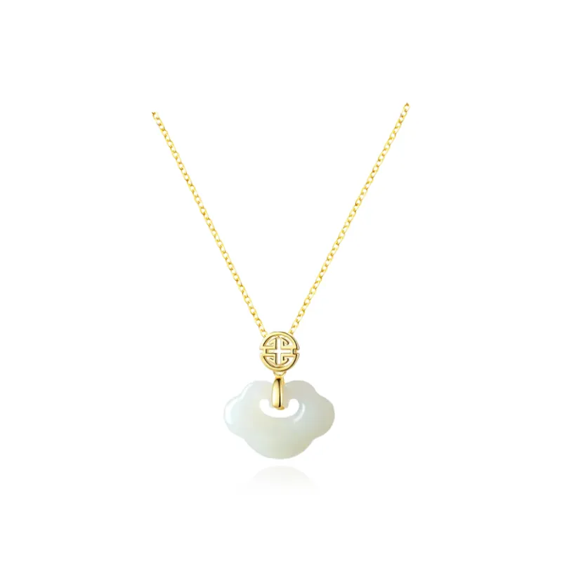 Chongqing Gold Store Chalcedony Necklaces Unisex-0