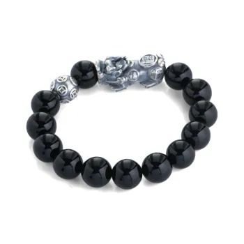LONGFENGYUAN Agate Bracelets Men's
