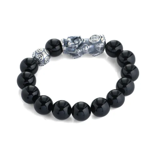 LONGFENGYUAN Agate Bracelets Men's