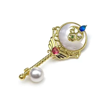 PEARL QUEEN Freshwater Pearl Brooches Women's