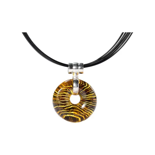 S&A S925 Silver With Amber Necklaces Women's