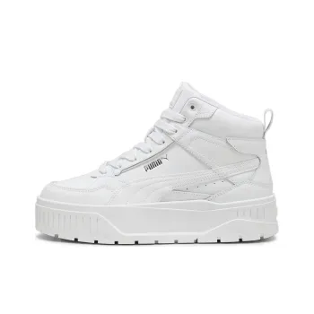 PUMA Karmen II Anti Slip Wear Resistant Mid Top Skateboard Shoes Women's White