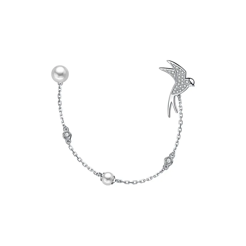 BABYBEI Shell Beads Are Combined With Cubic Zirconia Brooches Women's-1