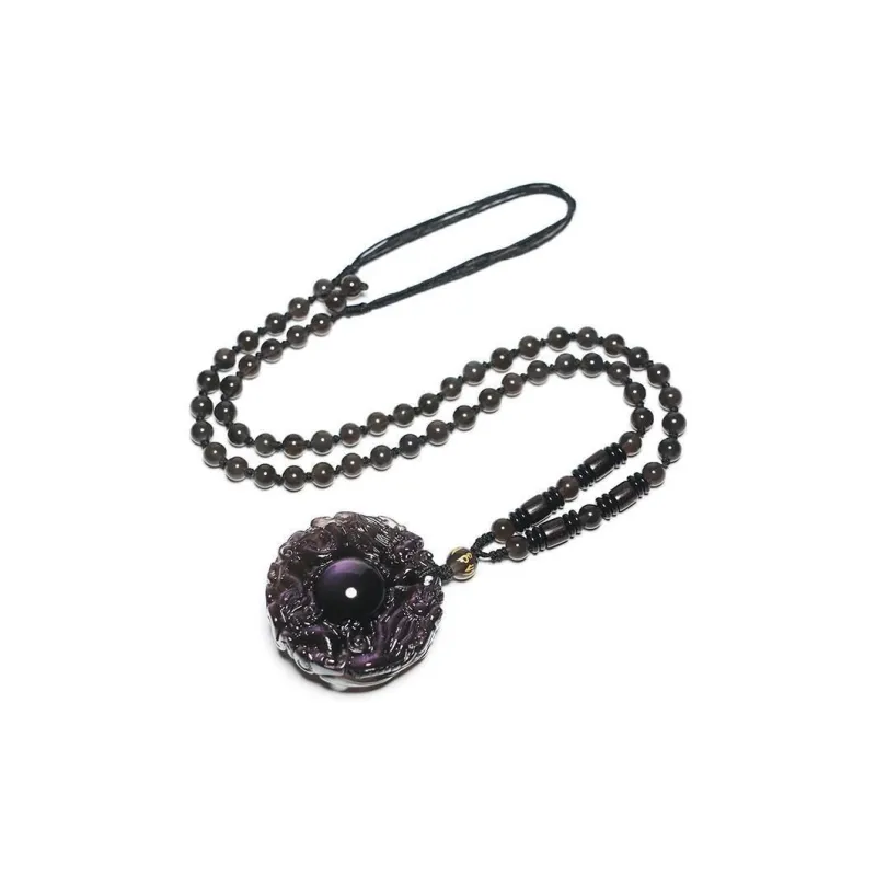 GIRATI Obsidian Necklaces Unisex-2