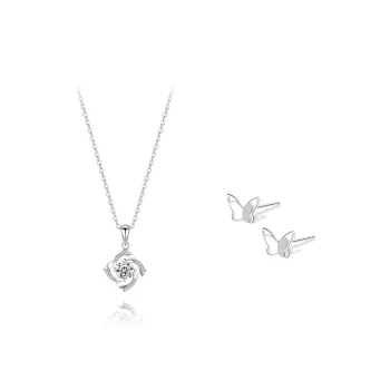 BLANK IN BLANK Sterling Silver Necklaces Women's Birthday Bestie Couple Gift For Girl