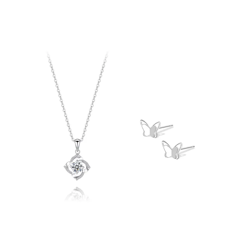 BLANK IN BLANK Sterling Silver Necklaces Women's Birthday Bestie Couple Gift For Girl-0