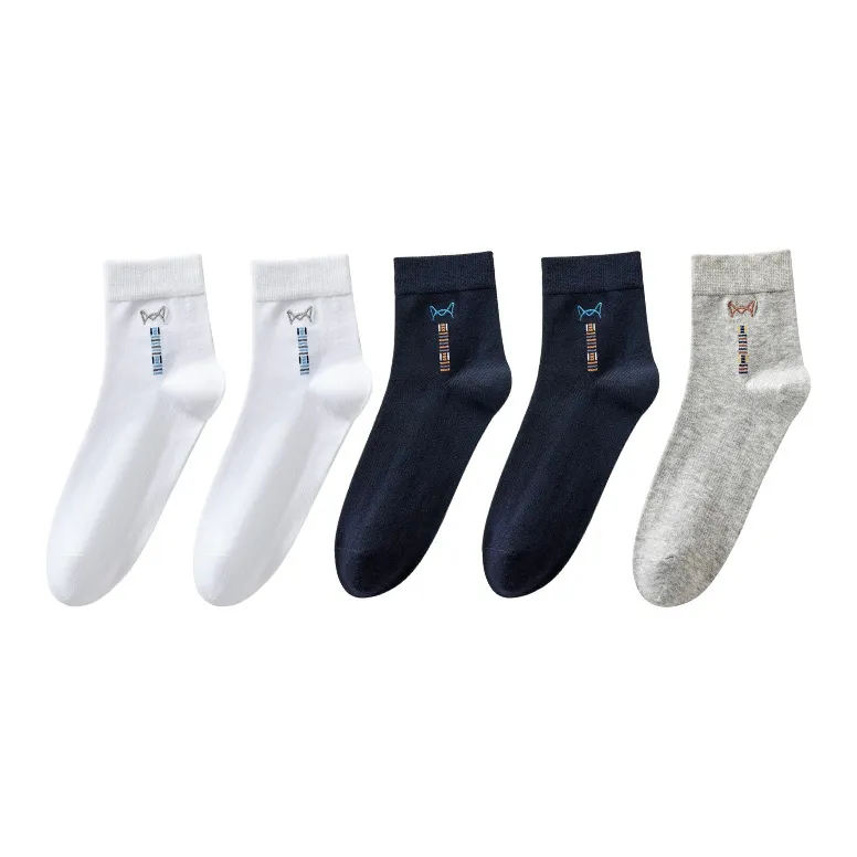 MIIOW Mid Calf Socks Men's 5 Pack-5