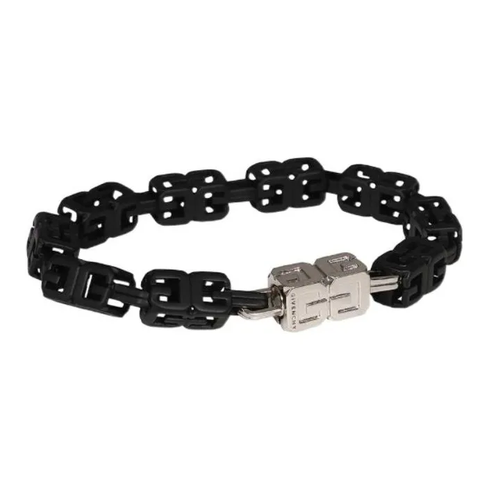 GIVENCHY Brass Bracelets Men's Black-2
