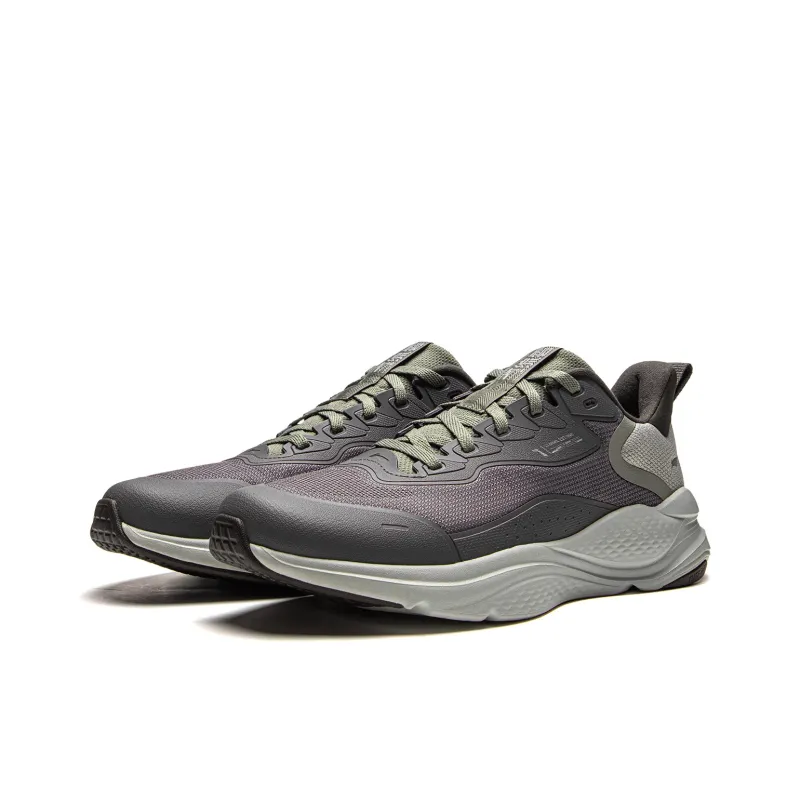 LiNing Liuyun Slip-Resistant Breathable Low-Top Casual Running Shoes Men's Taupe-2