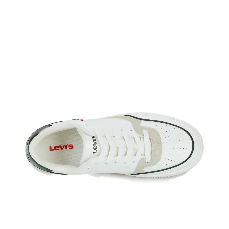 Levi’s PAIGE Low-Top Skateboard Shoes Women's White-5
