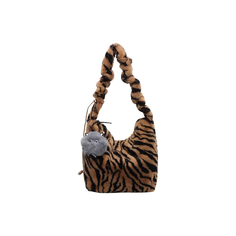 Yalu Plush Shoulder Bag Regular Women's Multicolor-15