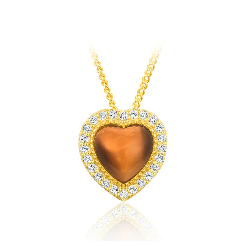 SIMPLE JOYS S925 Silver Necklaces Women's Gold-0