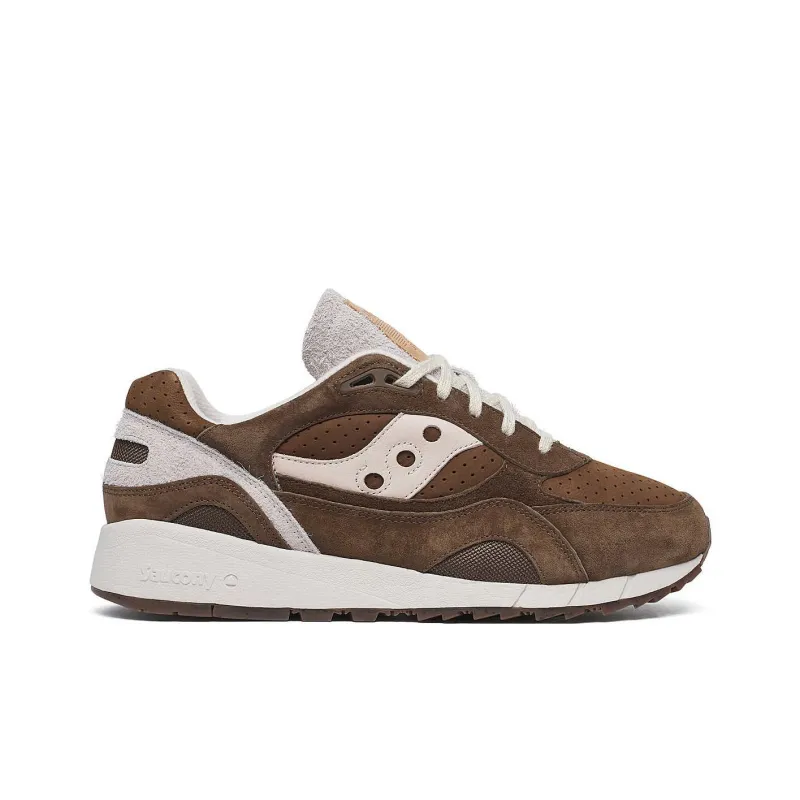 Saucony Shadow 6000 Anti Slip Wear Resistant Low Top Casual Shoes Unisex Brown-1