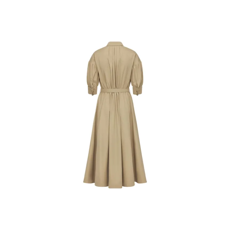 DIOR FW24 Short Sleeved Dresses Women's Beige-1