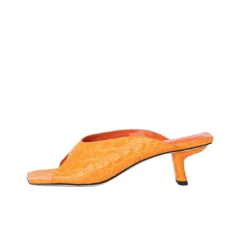 By Far Huston Abrasion-Resistant Slide Slippers Women's Orange