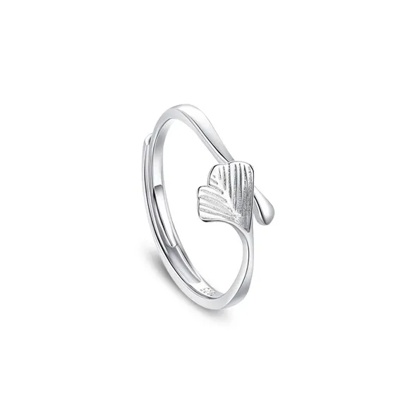 YUOFFICIAL S990 Silver Open And Adjustable Elegance Minimalist Style Fashion Versatile Niche Advanced Feel Rings Unisex-5