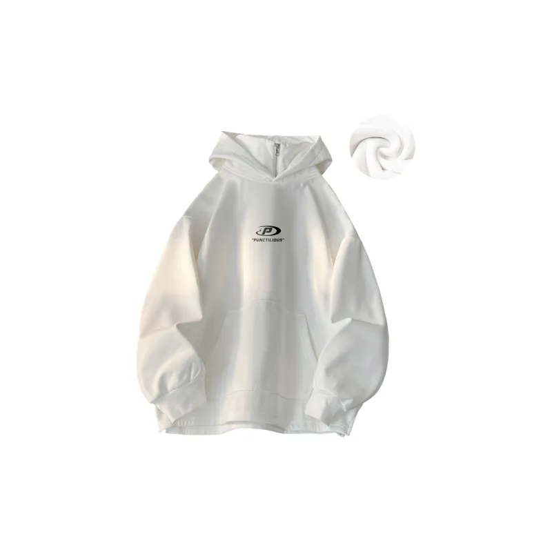 PUNCTILIOUS Thickened And Fleece Lined Sweatshirt Unisex-2