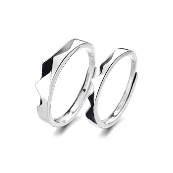 KLFOOK 999 Fine Silver Rings Unisex